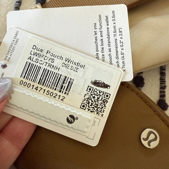 LULULEMON | Dual Pouch Wristlet in Allspice and Trench | BNWT - Picture 4 of 5